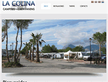 Tablet Screenshot of campinglacolina.com